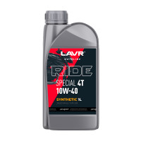 Моторное масло RIDE SPECIAL 4Т 10W-40 SN LAVR motoline, 1 л