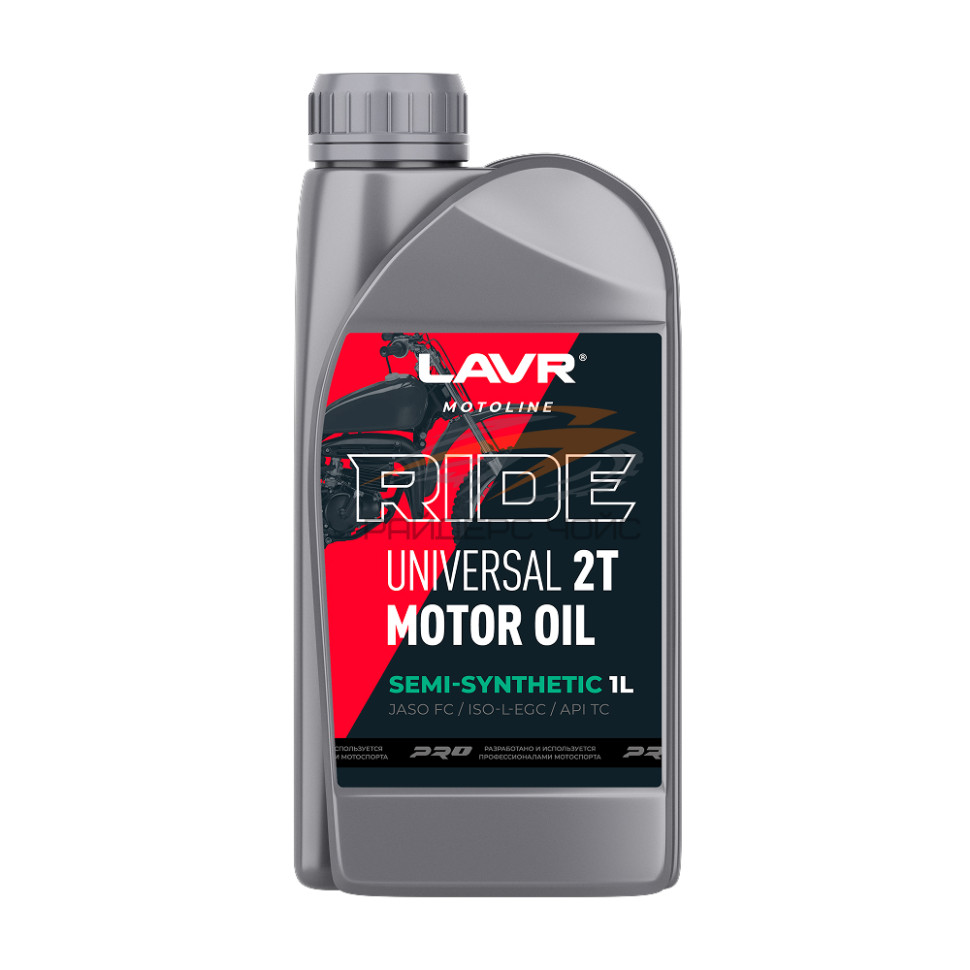 Моторное масло RIDE UNIVERSAL 2Т FC SEMI-SYNTHETIC LAVR motoline, 1 л