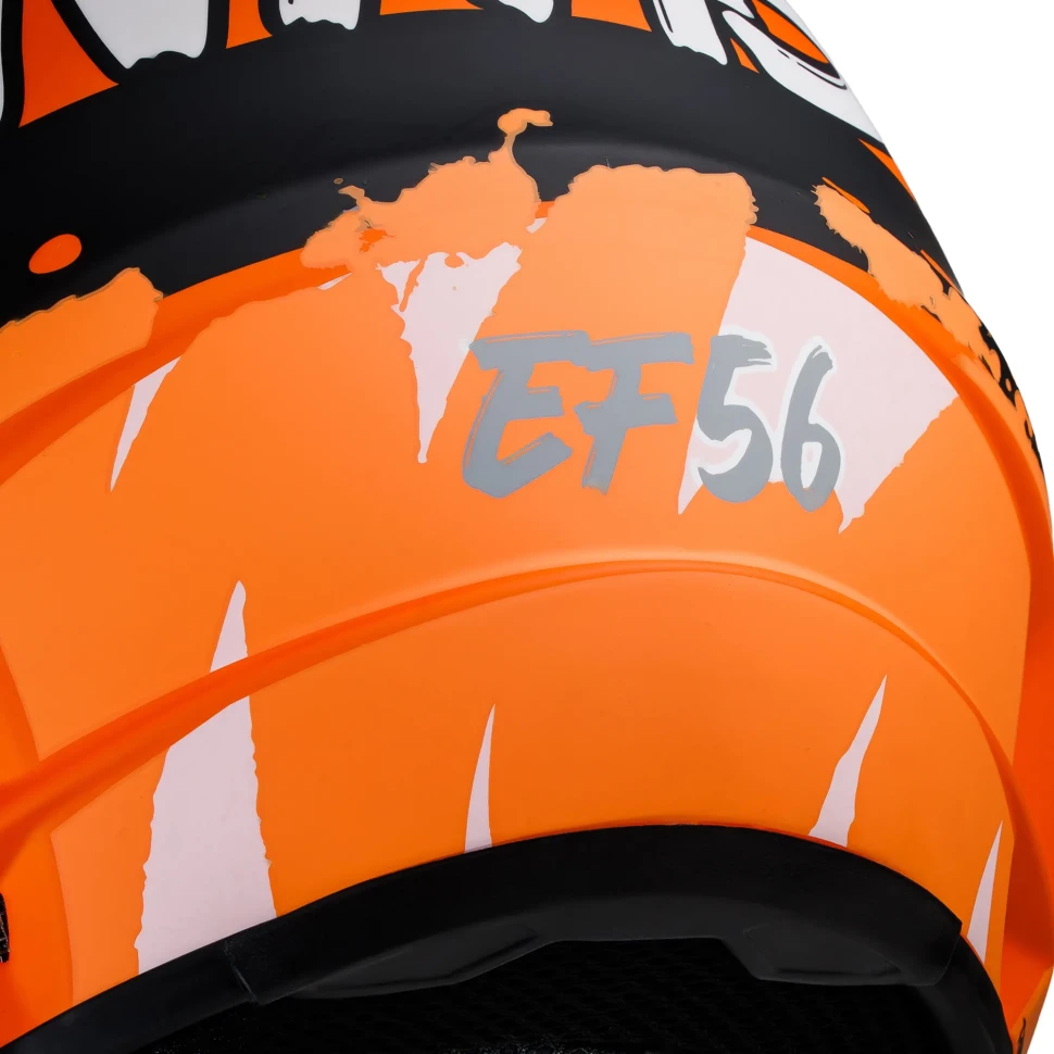 Мотошлем кроссовый EF56 Base MX (оранжевый/черный), матовый Мотошлем кроссовый EF56 Base MX (оранжевый/черный), матовый