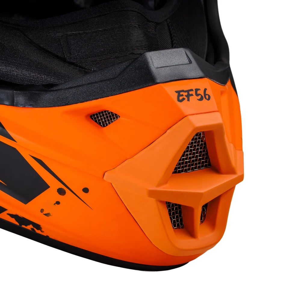 Мотошлем кроссовый EF56 Base MX (оранжевый/черный), матовый Мотошлем кроссовый EF56 Base MX (оранжевый/черный), матовый