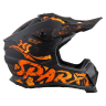 Шлем кроссовый Sparx Raptor River (черно-оранжевый), матовый Шлем кроссовый Sparx Raptor River (черно-оранжевый), матовый