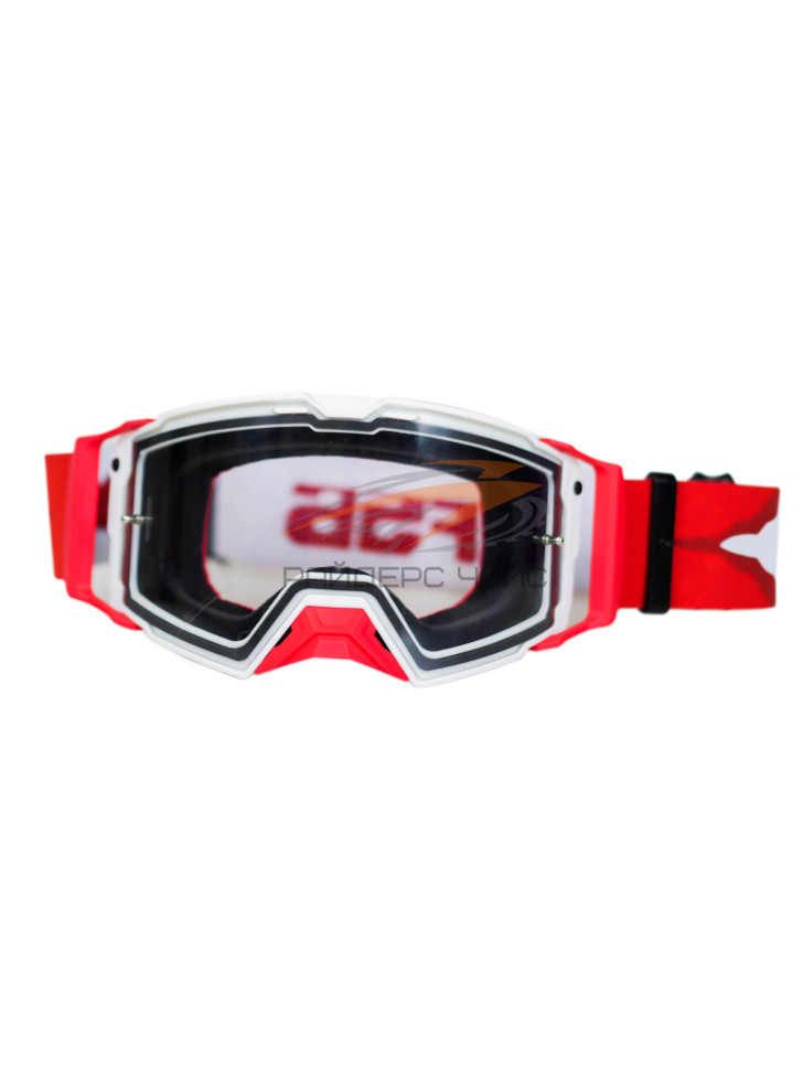 EF56 Кроссовые очки 101 HD (heavy duty) (белый/красный) EF56 Кроссовые очки 101 HD (heavy duty) (белый/красный)
